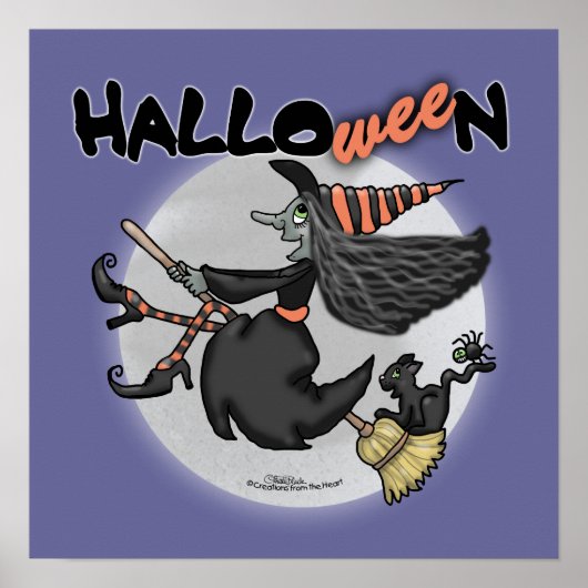 ハッピーハローウィン魔女 ポスター (正面)