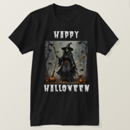 ハッピーハローウィン魔女 Tシャツ