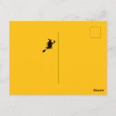 ハッピーハローウィン黒い魔女の写真 ポストカード (裏面)