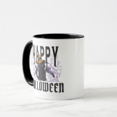 ハッピーハローウィン黒猫こうもり翼 マグカップ (正面左)