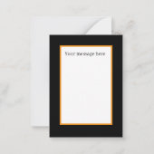 ハッピーハローウィン黒猫の追加メッセージ ノートカード (裏面)