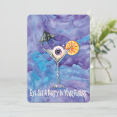 ハッピーハローウィン黒猫コスチュームパーティー 招待状 (スタンド正面)