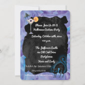 ハッピーハローウィン黒猫コスチュームパーティー 招待状 (裏面)