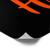 ハッピーハローウィン黒猫ポスター ポスター (角)