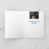 ハッピーハローウィン黒猫 カード (内部)