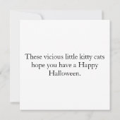 ハッピーハローウィン黒猫 カード (裏面)