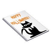 ハッピーハローウィン黒猫 ノートブック (右側)