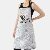 ハッピーハローウィン黒猫 |ユニセックス | |トレンディー エプロン (インサイチュ)