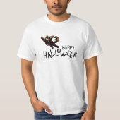 ハッピーハローウィン黒猫 |ユニセックス | |トレンディー Tシャツ (正面)