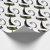 ハッピーハローウィン黒猫 ラッピングペーパー (角)