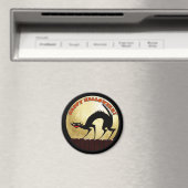 ハッピーハローウィン黒猫(満月) マグネット (インサイチュ (食洗機))