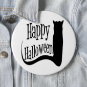 ハッピーハローウィン黒猫 缶バッジ (インサイチュ)