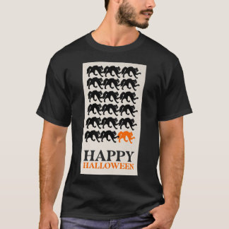 ハッピーハローウィン黒猫 Tシャツ