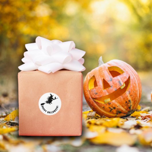 ハッピーハローウィン黒魔女 ラウンドシール