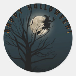 ハッピーハローウィン黒魔女 ラウンドシール