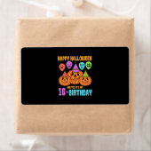 ハッピーハローウィン16誕生日 ラベル (インサイチュ)
