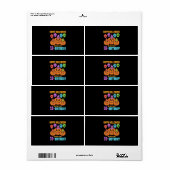 ハッピーハローウィン16誕生日 ラベル (フルシート)