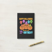 ハッピーハローウィン17誕生日 ポストイット (デスク上)