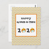 ハッピーハローウィン2020かぼちゃ検疫 ポストカード (正面/裏面)