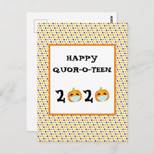 ハッピーハローウィン2020かぼちゃ検疫 ポストカード (正面/裏面)