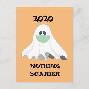 ハッピーハローウィン2020なしスキャリア幽霊 ポストカード