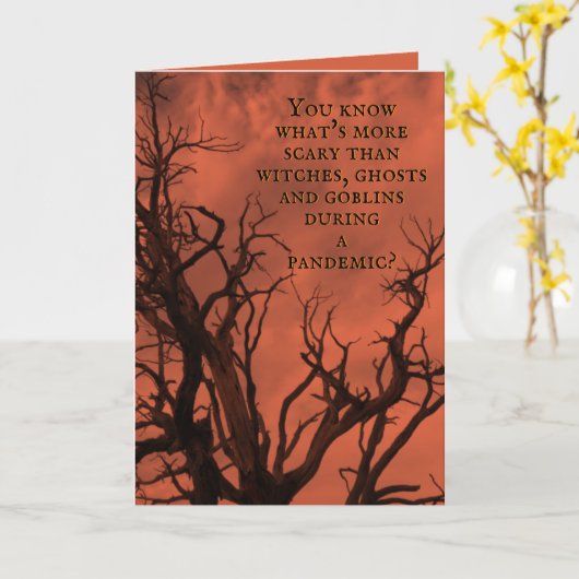 ハッピーハローウィン20 カード (黄色い花)