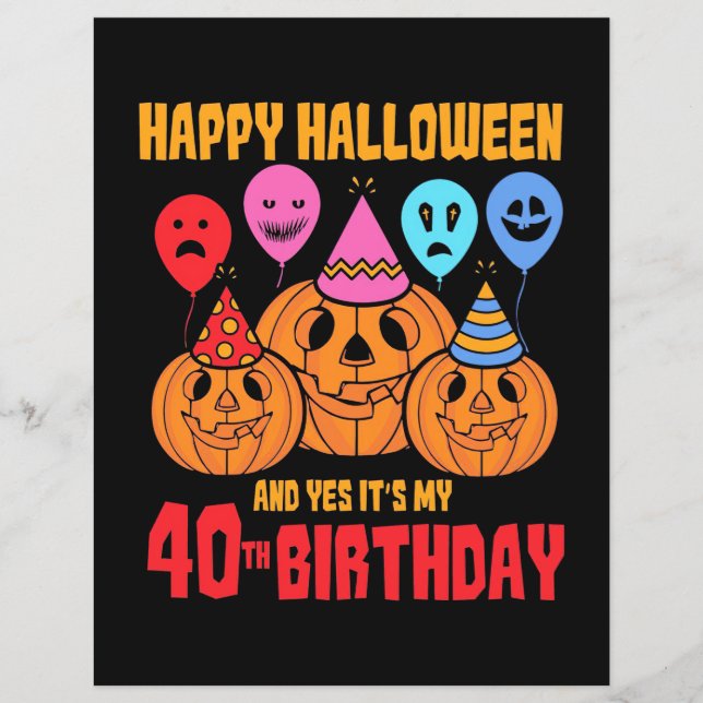 ハッピーハローウィン40歳 (正面)