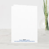 ハッピーハローウィン5" x 7"の折り畳みカードの表示 シーズンカード (裏面)