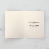 ハッピーハローウィン。おもしろいヴィンテージ カード (内部)