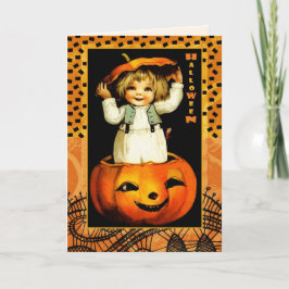 ハッピーハローウィン。おもしろいヴィンテージ カード