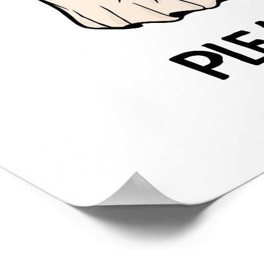 ハッピーハローウィン「お願い一つ」キャンディポーチサイン ポスター (角)