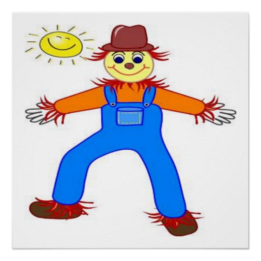 "ハッピーハローウィン"かかし ポスター (正面)