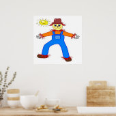 "ハッピーハローウィン"かかし ポスター (キッチン)