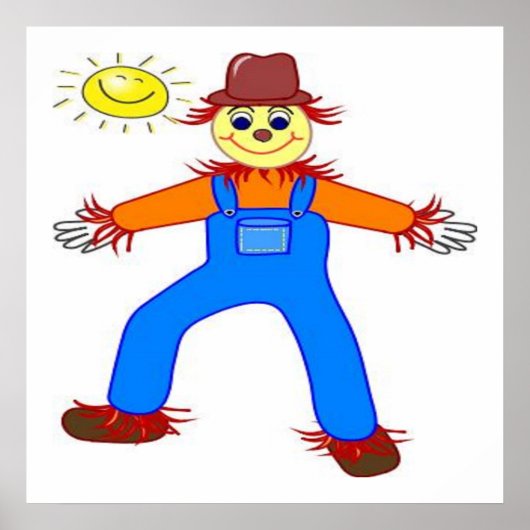 "ハッピーハローウィン"かかし ポスター (正面)