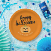 ハッピーハローウィン – かわいいカボチャのジャック – O-Lantern ペーパープレート (パーティー)