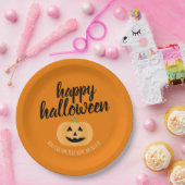 ハッピーハローウィン – かわいいカボチャのジャック – O-Lantern ペーパープレート (パーティー)