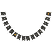 ハッピーハローウィン。かわいい幽霊カボチャ水玉模様。 バンティングフラッグ (全)