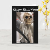 **ハッピーハローウィン**かわいい私 カード (黄色い花)