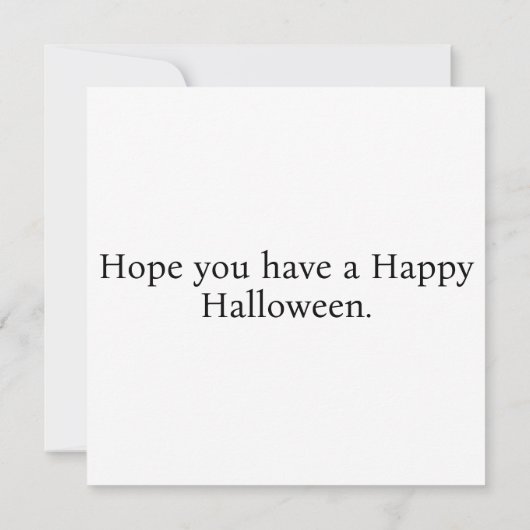 ハッピーハローウィン |ようこそ秋の季節 カード (裏面)