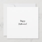 ハッピーハローウィン アニメ・カップルが手を握る カード (裏面)