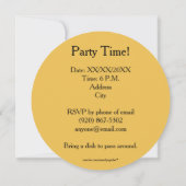 ハッピーハローウィン – アンカットカボチャ招待状 招待状 (裏面)