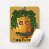ハッピーハローウィン – アンカットパンプキン顔 マウスパッド (マウス)