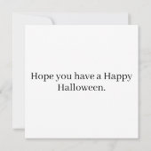 ハッピーハローウィン |ウィッチウーマンイラストレーション カード (裏面)