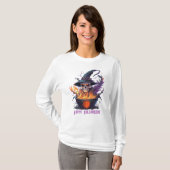 ハッピーハローウィン!ウィッチスカル Tシャツ (正面フル)