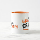 ハッピーハローウィン、ウィッチ熱狂するズBe、ブラック&オレンジ マグカップ (中央)