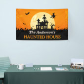 ハッピーハローウィン – ウェルカムトゥクリーピーハ幽霊のよく出るウス 横断幕 (トレードショー)