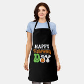 ハッピーハローウィン エプロン (着用した状態)
