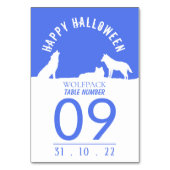 ハッピーハローウィン・オオカミ テーブルナンバー (裏面)
