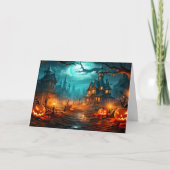 ハッピーハローウィン – オールドハ幽霊のよく出るウス カード (正面)