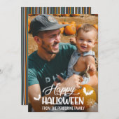 「ハッピーハローウィン」カスタム写真 シーズンカード (正面/裏面)
